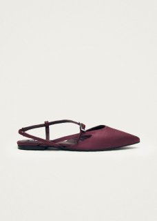 Women's Lydia Silky Burgundy Ballet Flats Women's Lydia Silky Burgundy Ballet Flats