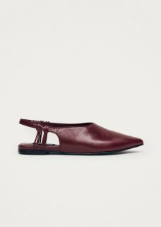 Women's Mandy Burgundy Leather Ballet Flats Women's Mandy Burgundy Leather Ballet Flats