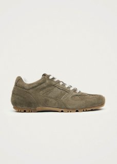 Men's Tb.56 Suede Khaki Leather Sneakers Men's Tb.56 Suede Khaki Leather Sneakers