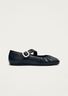 Women's Lotte Black Leather Ballet Flats Women's Lotte Black Leather Ballet Flats
